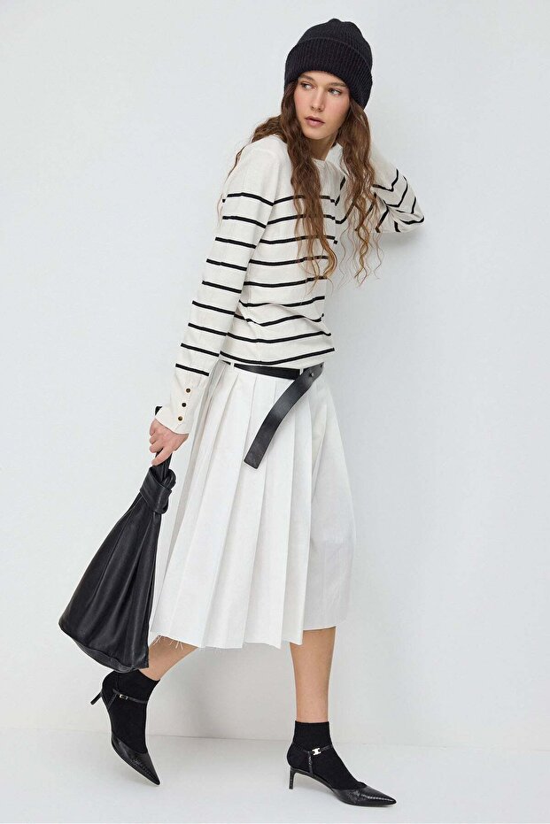 Strickpullover mit Rundhalsausschnitt - 3