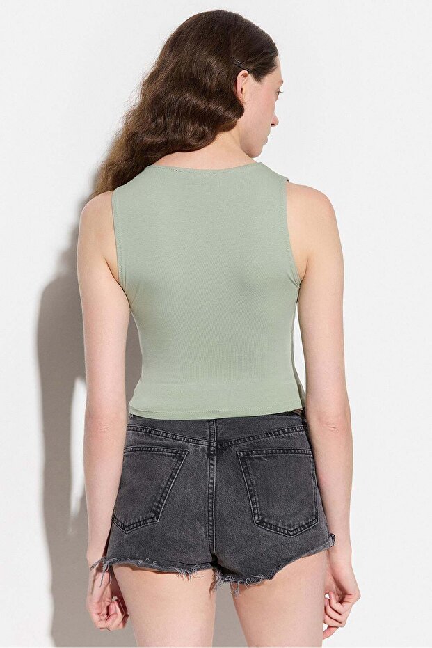 Ärmellose Basic-Bluse - 4