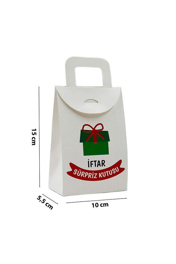10x15 cm  Ramazan ( Boş) İftar Sürpriz Hediye Kutusu, 5 Adet Numarasız, - 3