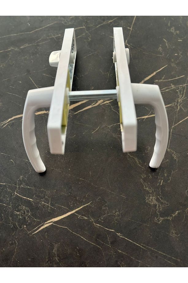 Pvc Pimapen Plastik Kapı Kolu Tuvalet(WC) / Banyo Plastik Kapı Kolu / Beyaz 4 Adet - 2