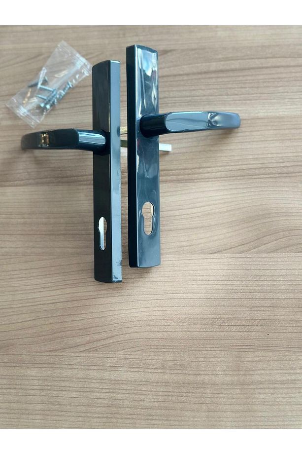 Pvc Pimapen Plastik Kapı Kolu Balkon/tuvalet(WC)/banyo (BAREL YUVALI) / Antrasit 1 Adet - 3