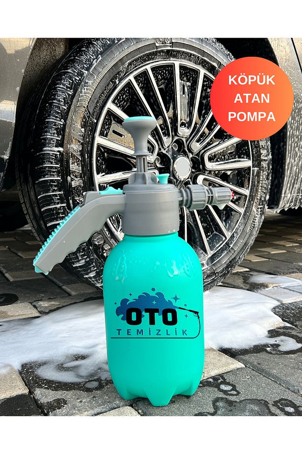 Köpük Atan Pompa – Araba Yıkama Köpük Pompası, Yüksek Basınçlı Ayarlanabilir Başlık,  2 Litre - 8