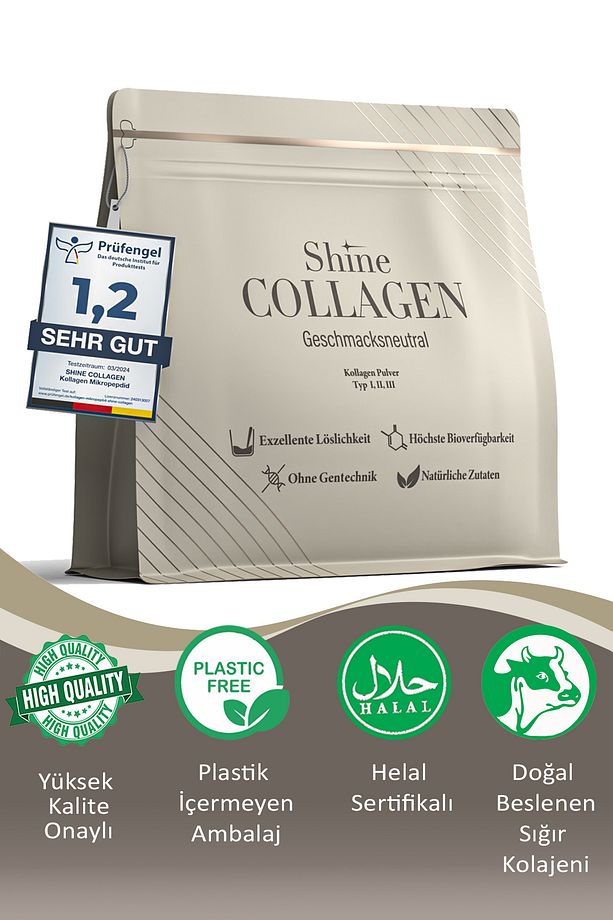 Tip 1/2/3 Kolajen 800gr Yüksek Kaliteli Çift Hidrolize Collagen %100 Doğal 80 Günlük - 9