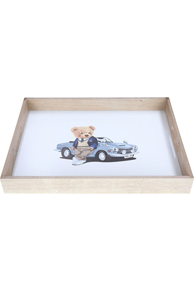 Serving Tray Plastic, Al Seif Gallery, 42 cm, Round - White