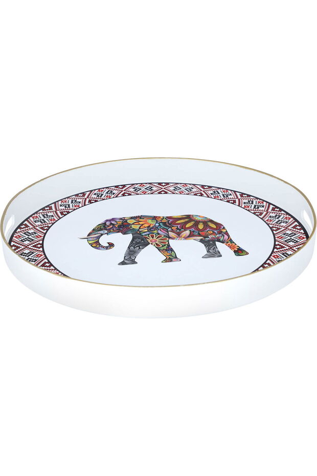Al Saif Gallery Plastic Serving Topper, 42 cm, Round - White