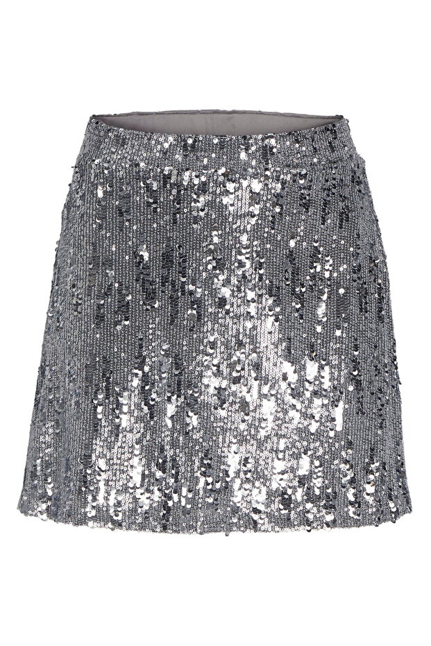 Kadın Pullu Mini Etek - Tara - 7