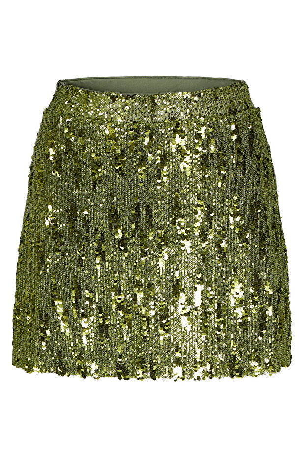 Kadın Pullu Mini Etek - Tara - 6