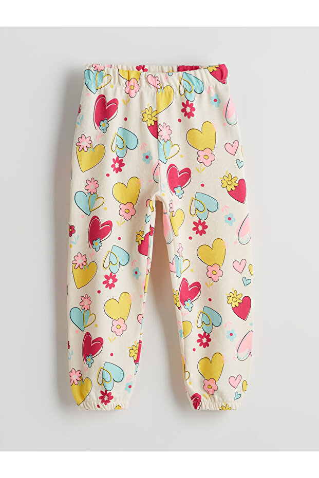 LCW Kids Elastic Waist Printed Girl's Pajama Bottom