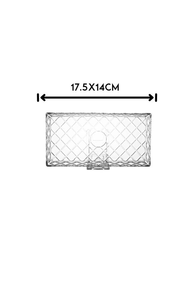 Multi-use rectangular glass serving dish - 4