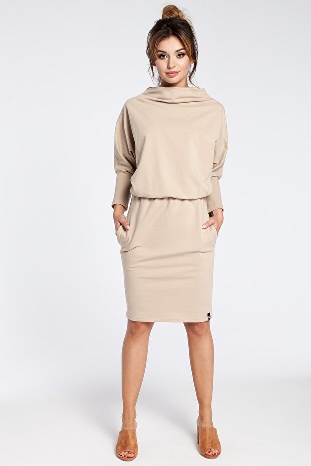 Rochie mini elegantă cu mâneci kimono - 2