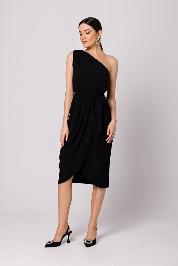 Rochie elegantă cu un singur umăr - 1