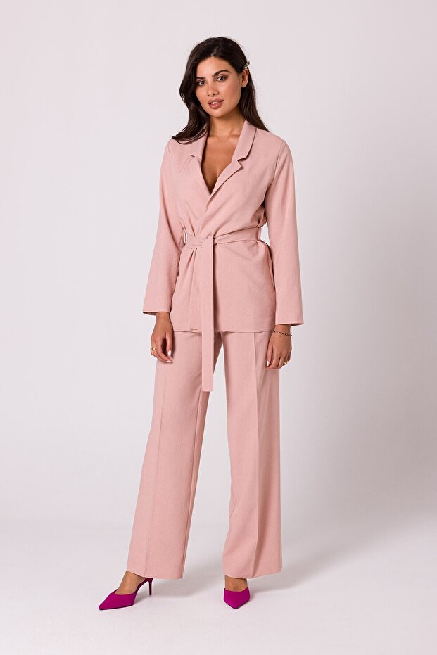 Tie-front blazer without closure - 3