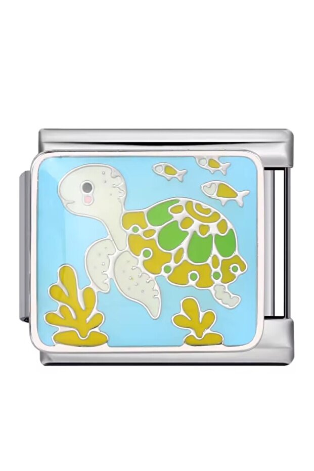 Italian Bracelet Charm - Animal Themed Water Turtle
