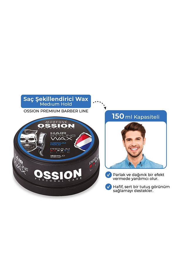 Ossıon Barber Saç Şekillendirici Wax Medıum Hold 150 ml - 2