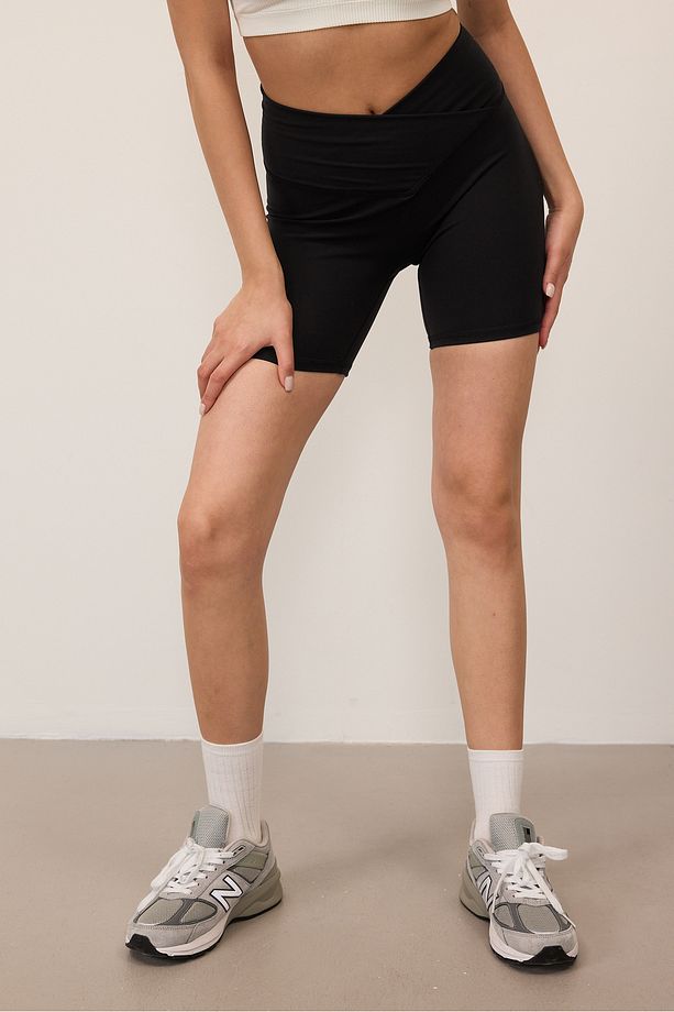 Çapraz Bel Spor Şort Tayt Tyt0069-s9 - 6