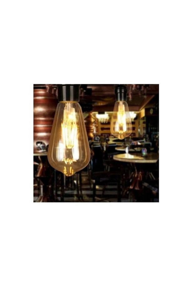 St 64 Flamanlı Rustik Led Ampul 15'li Eko Paket Dekoratif Rustik Ampül - 6