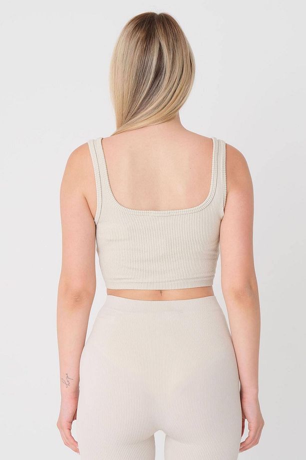 Kare Yaka Seamless Crop Atlet A0187-l5 - 5
