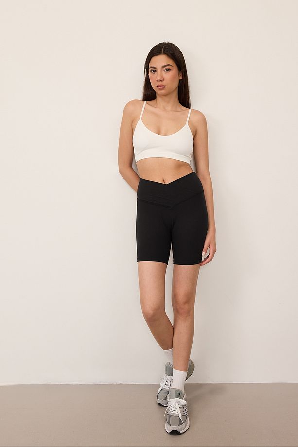 Çapraz Bel Spor Şort Tayt Tyt0069-s9 - 1