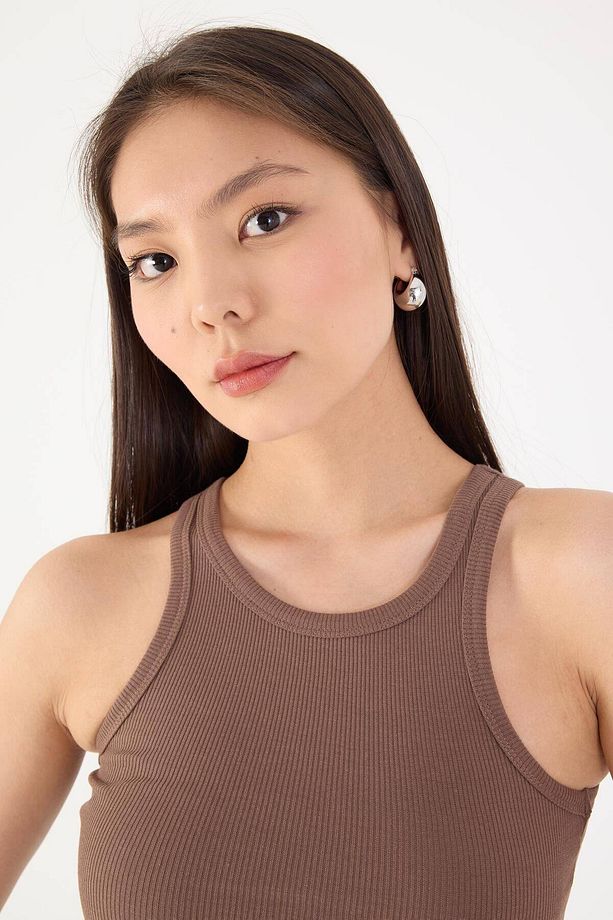 Halter Yaka Fitilli Crop Atlet A0942-x5 - 3