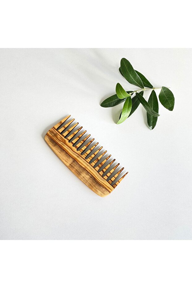 مشط حقيبة صغيرة من خشب الزيتون - 6