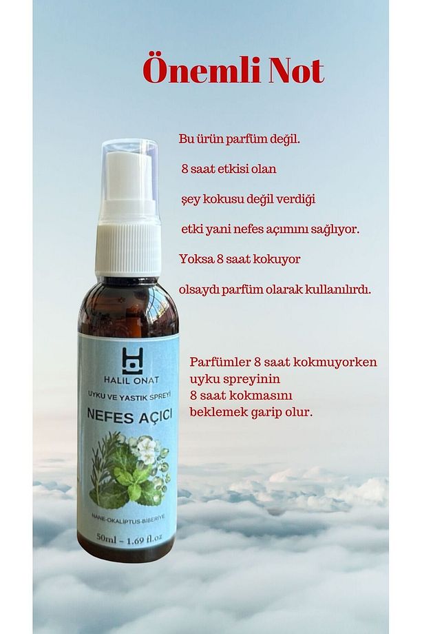 Uyku Ve Yastık Spreyi Okaliptus,Nane,Biberiye Rahatlatıcı Uyku Ve Dinlenme Spreyi 50 ML - 4