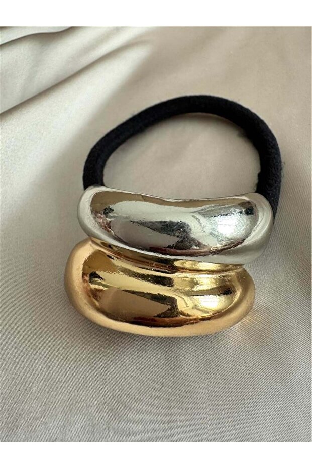 Gold Silver Rubber Buckle