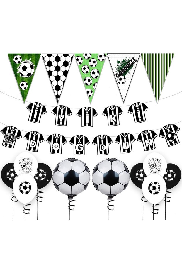 Football Themed Birthday Decoration Set