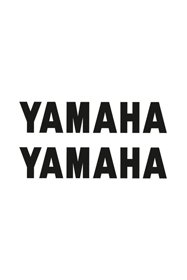 Yamaha Text Motorcycle Sticker 2 Pieces 19 X 4 cm