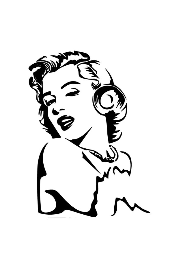 Marilyn Monroe Sticker 10 X 14 cm