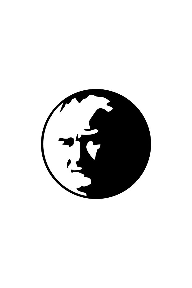 Kemal Atatürk 1 Round Inside Wall Decor Sticker 40 X 40 cm