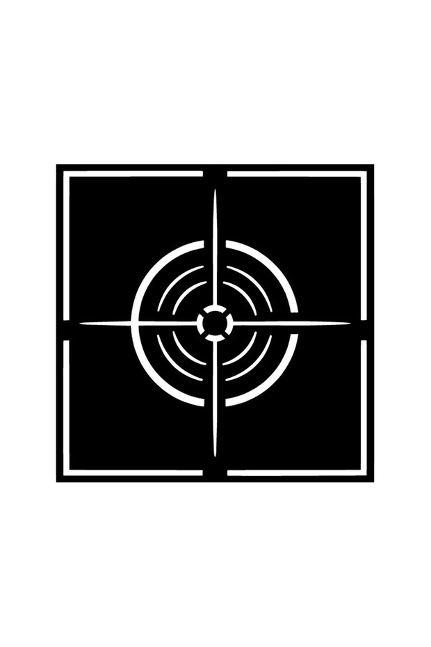 Geometric Target - Vehicle, Auto, Laptop, Wall Compatible Sticker 30*30 cm
