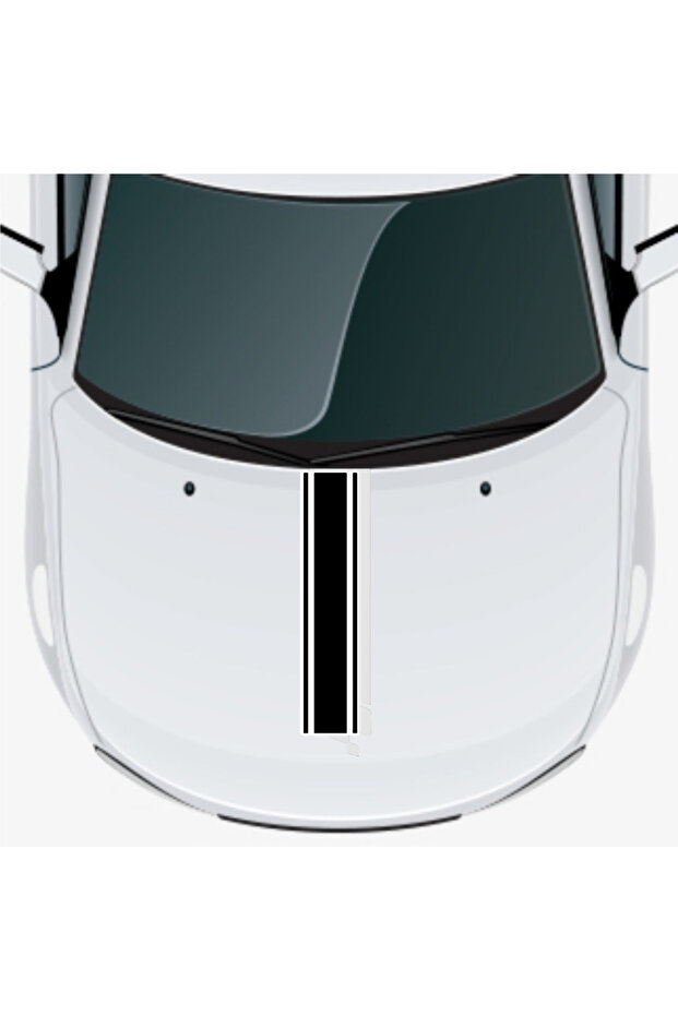 Line Car Hood Stripe Sticker A+ Quality 118 X 20 cm Durable