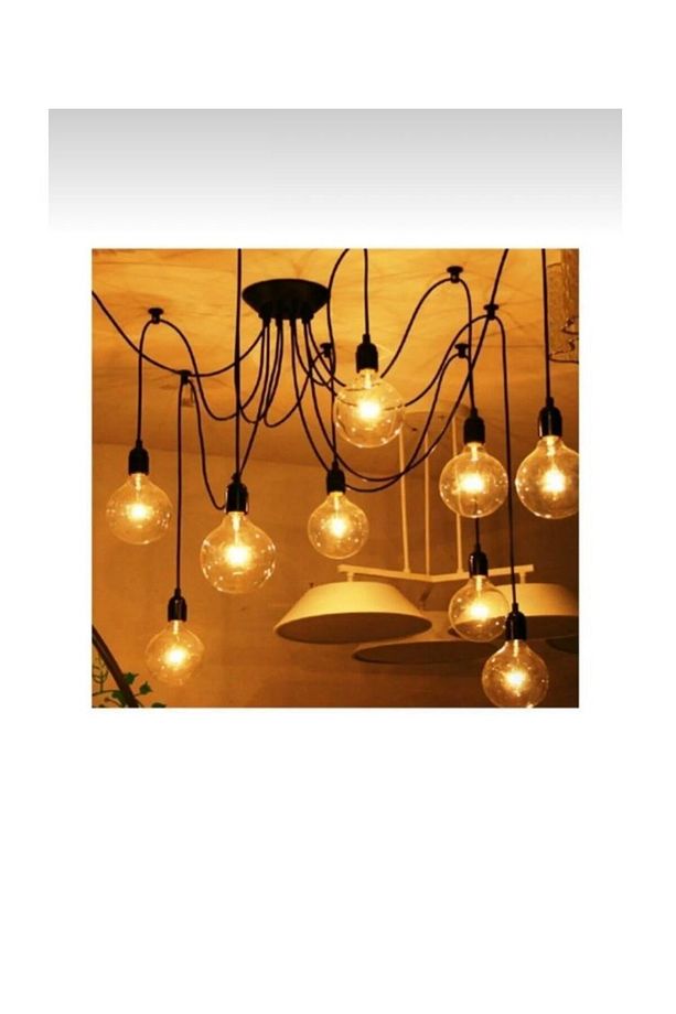 2 Adet  Style E27  40w  G95  Rustik  Glop Lamba  Dimmer Uyumlu - 4