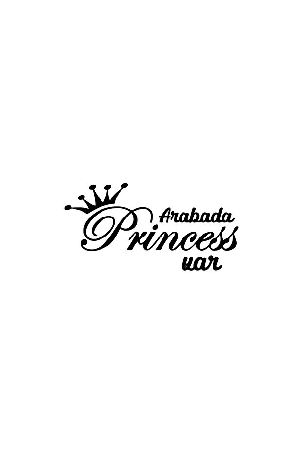 There's a Princess in the Car Sticker 20 X 10 cm