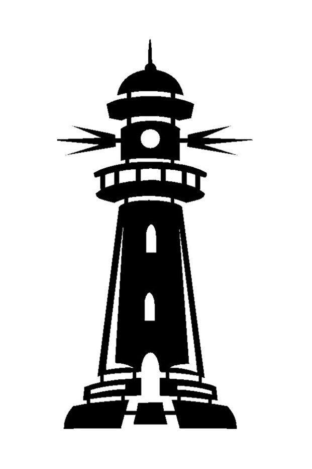 Lighthouse Wall Decor Quality Quality Sticker 40 X 80 cm