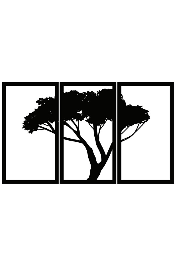 Fragmented Tree Wall Decor Quality Quality Sticker 60 X 30 cm