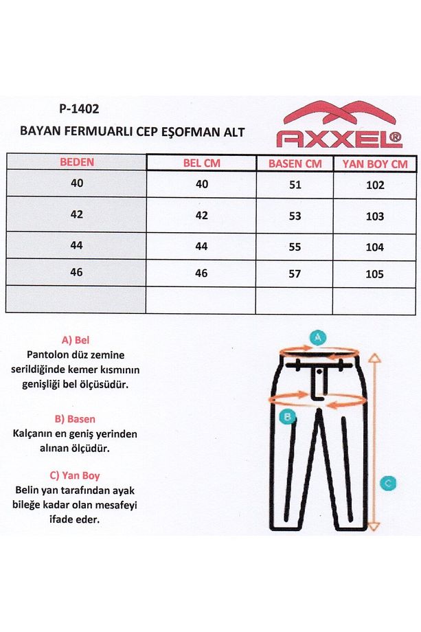 Kadın Siyah Eşofman Alt Cep Fermuarlı-p1402 - 6