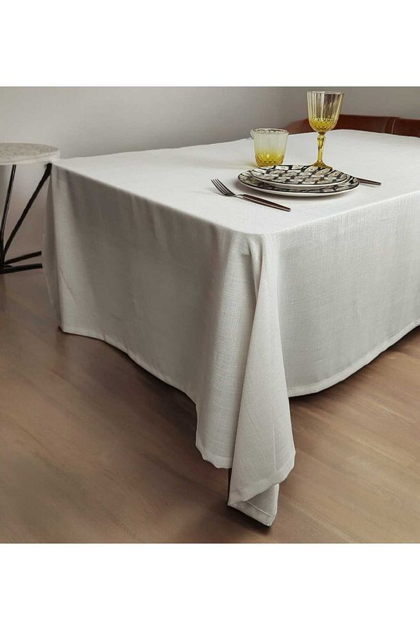 Sık Dokuma Açık Bej Renk Parlak Polyester (LM) - 2