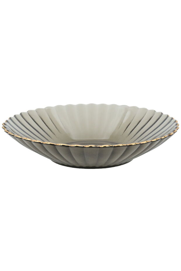 Al Saif Gallery glass plate, 4x19 cm - grey