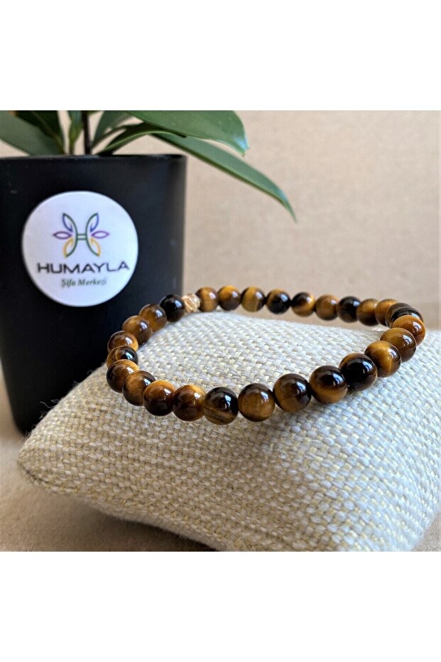 Tiger Eye Natural Stone Bracelet Sealed 6mm