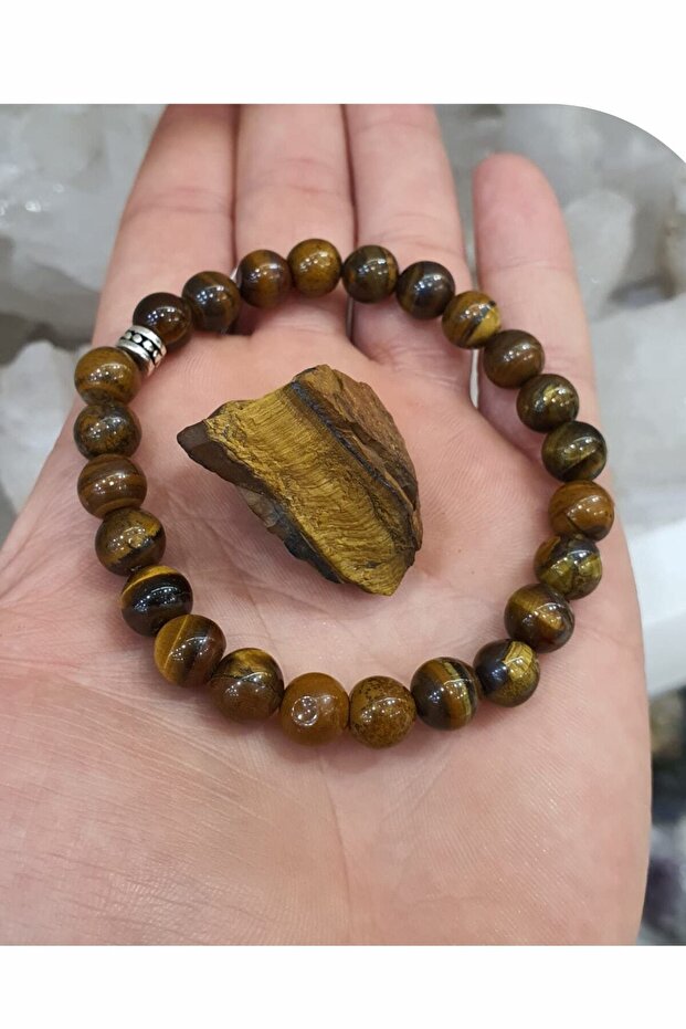 Tiger Eye Natural Stone Bracelet 8 Mm