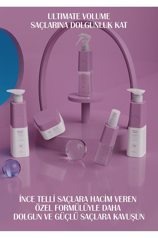 Ultimate Volume Shampoo / Hacimsiz Ve Zayıf Saçlara Yönelik Volüm Saç Bakım Şampuan 1000 ml - 6