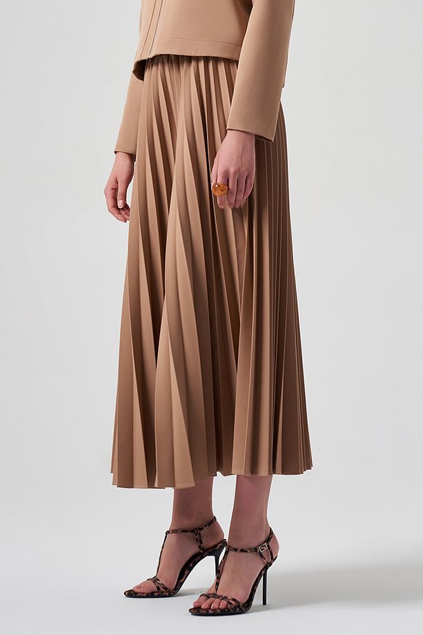 Piliseli Etek 8037 Camel - 4