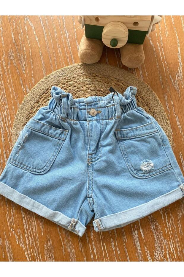 Jean Şort Mavi - 2