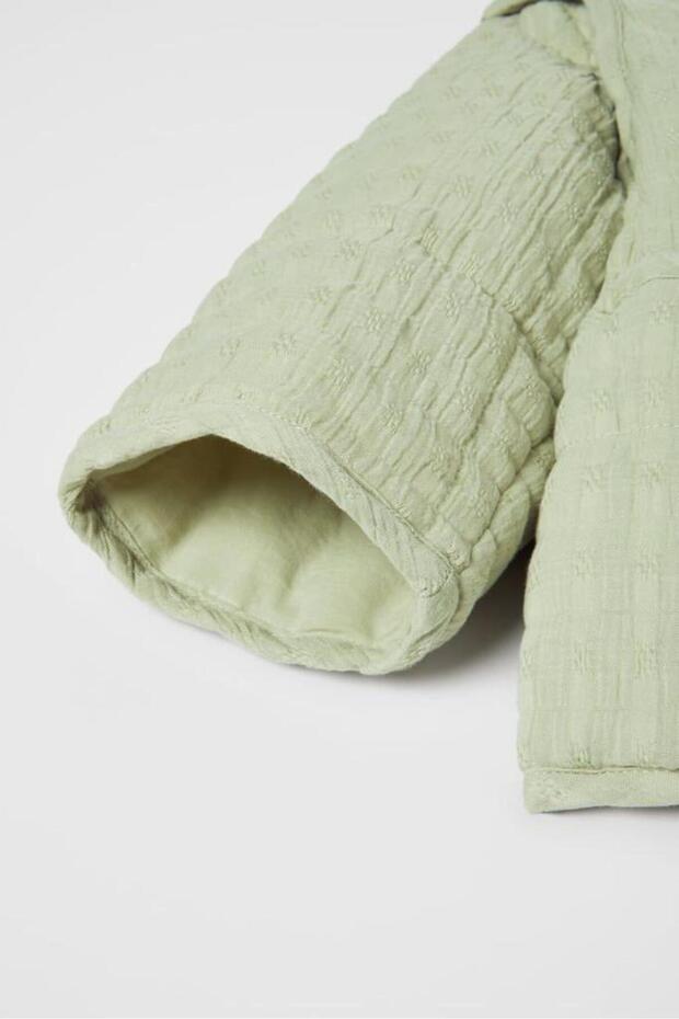 Kapitone Ceket Su Yeşili - 2