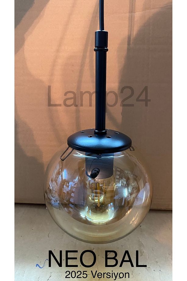 NEO SERİSİ 8’Lİ BAL CAMLI YEMEK MASASI AVİZESİ - ÇUBUKLU MODEL - 2