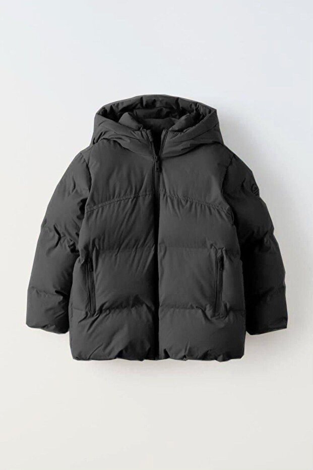 Black Children's Inflatable Coat - 1
