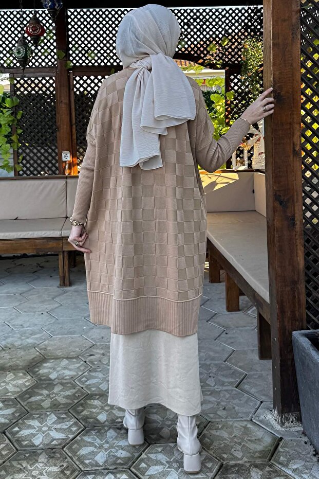 Arzu Triko Tunik Bej - 5