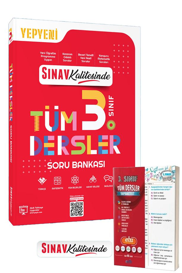 3. Sınıf Tüm Dersler Soru Bankası + Yaprak Test - 1
