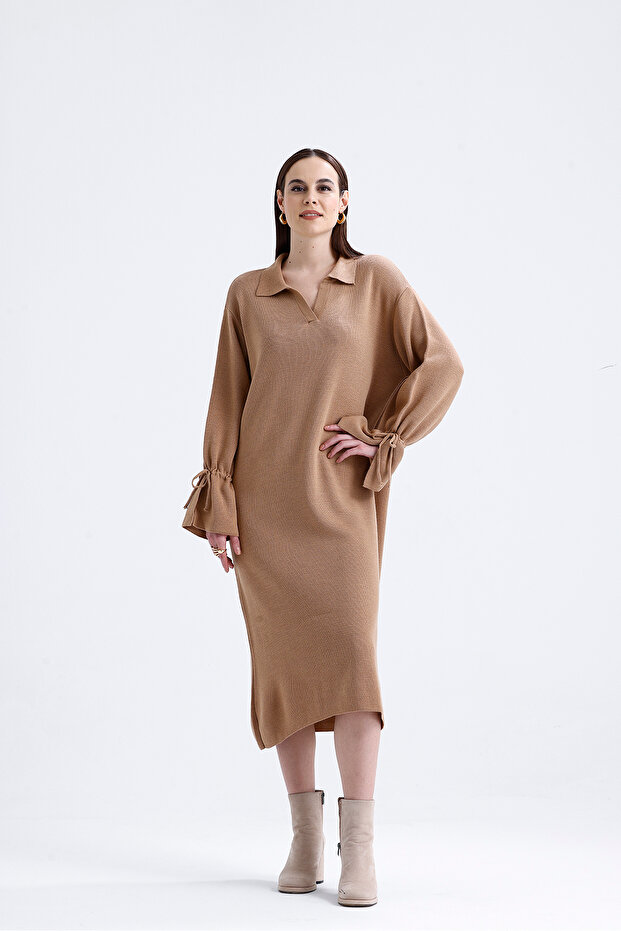 polo yaka elbise - 4